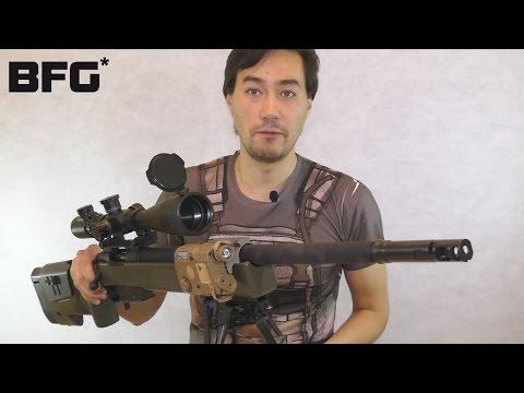 Видео: Обзор страйкбольной снайперской винтовки VFC M40A5