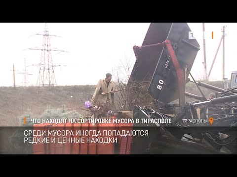 Видео: Что находят на сортировке мусора в Тирасполе