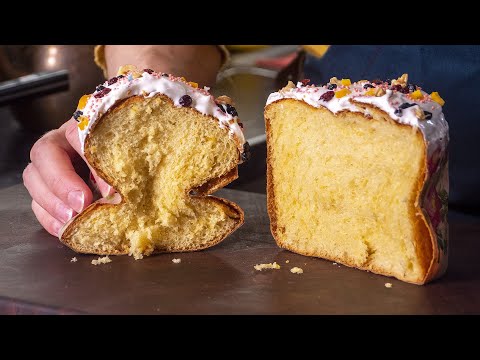 Видео: Самый воздушный Кулич. Тесто как пух. Делаю на основе рецепта паннетоне