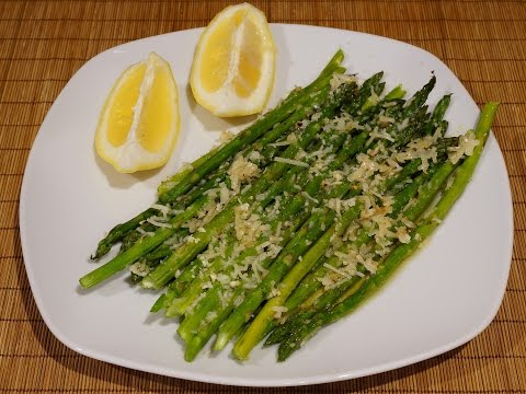 Видео: Спаржа запечённая в духовке с чесноком и пармезаном_Baked asparagus with garlic and parmesan