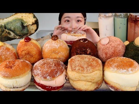 Видео: АСМР Я уверена, что это лучший пончик🍩 в моей жизни💕 10 видов пончиков Десерт МУКБАНГ