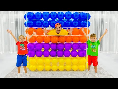 Видео: Приключение с Кубом из воздушных шариков для детей