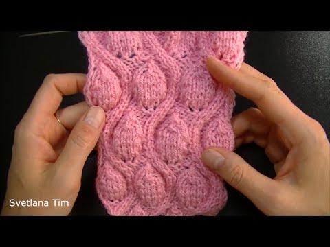Видео: ВЯЗАНИЕ СПИЦАМИ МК. Необыкновенно Красивый Узор Волны с Листьями № 523