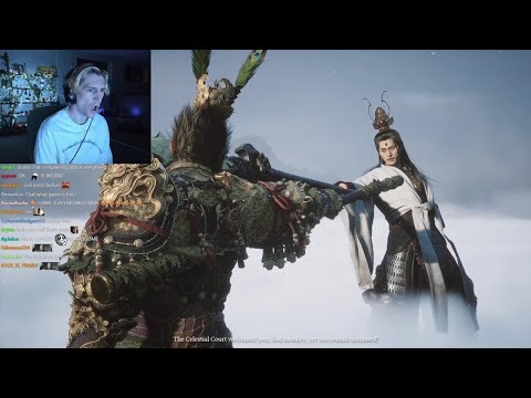 Видео: xQc В шоке от Черного Мифа: Вступительная сцена Укуна