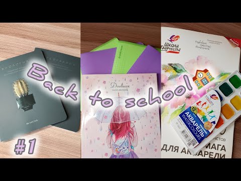 Видео: Back to school🏫 / канцелярия к новому учебному году / иду в 6 класс 💕