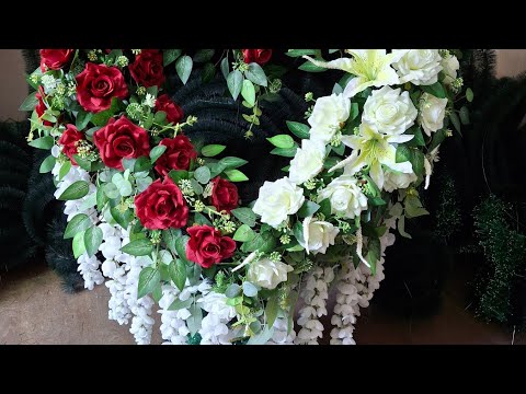 Видео: Корзина "Кремлевская" с сердцем за 30минут  🫰👍👍👍 @ РитФлорАнныК