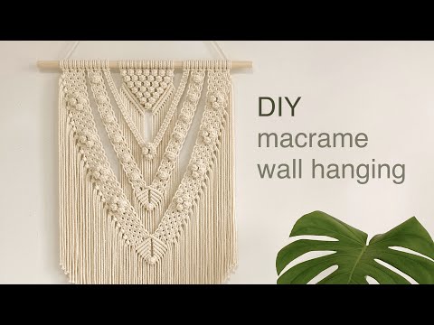 Видео: DIY | macrame layered wall hanging | многослойный макраме настенный