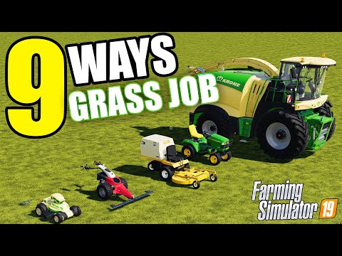 Видео: 9 способов работы с травой в Farming Simulator 19