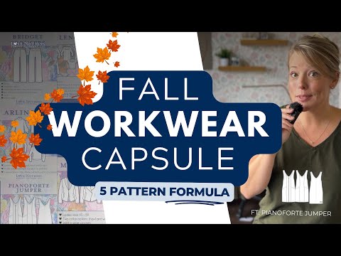 Видео: Осенняя капсула рабочей одежды | Комбинации выкроек для лёгкого утреннего сна | при участии Piano...