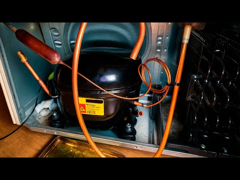 Видео: Холодильник LG. Обычная переделка на обычный компрессор
