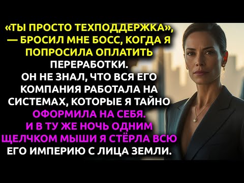 Видео: Мой босс назвал меня «обслугой»... и НЕ ЗНАЛ, что я построила всю его империю.
