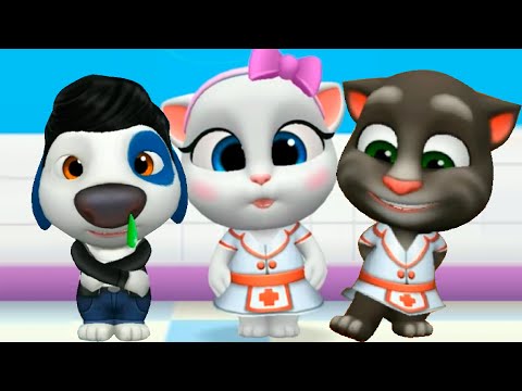 Видео: МОЙ ГОВОРЯЩИЙ кот ТОМ 2 #5 Котики заболели. Лечу и ухаживаю за питомцами в игре