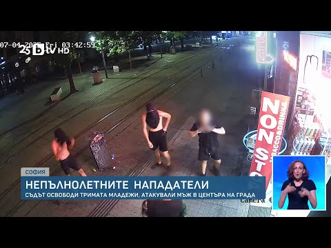 Видео: Пуснаха от ареста тримата младежи, обвинени за хулиганство след побой над мъж в София