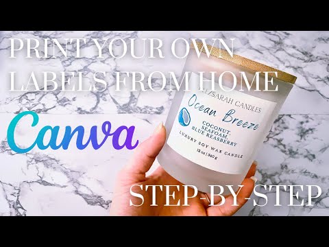 Видео: ПОШАГОВОЕ РУКОВОДСТВО: Как разработать и распечатать собственные этикетки дома (ДЛЯ НАЧИНАЮЩИХ) C...
