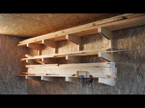 Видео: Деревянный стеллаж в мастерскую | DIY Workshop wooden shelving