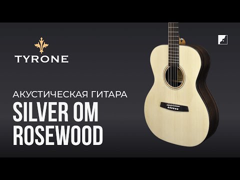 Видео: Акустическая гитара Tyrone Silver OM Rosewood