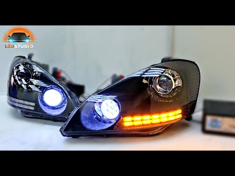 Видео: Toyota Ipsum тюнинг комплект фар от Ledstudio