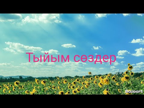 Видео: Тыйым сөздер! 