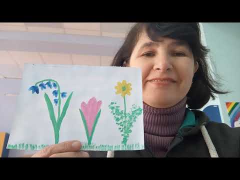 Видео: Малювання. Першоцвіти.