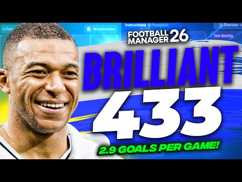 Видео: FM26 BRILLIANT Beta Тактика 4-3-3: 2,9 гола за игру, непобедимы!