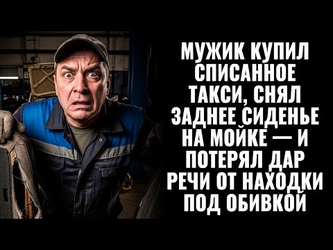 Видео: Мужик купил списанное такси, снял заднее сиденье на мойке, и потерял дар речи от находки под обивкой