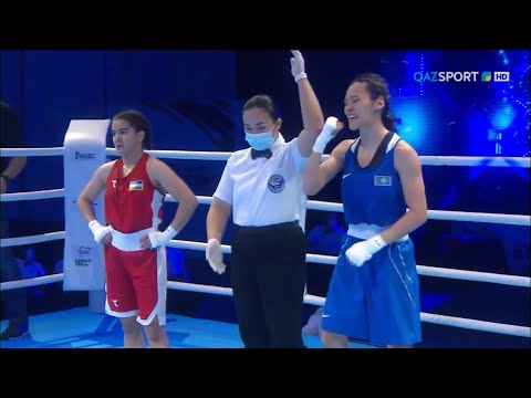 Видео: Бокс. Азия чемпионаты. Финал. 48 кг. Алуа Балқыбекова - жеңімпаз