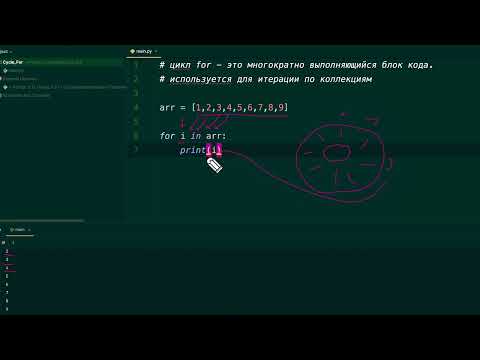 Видео: Цикл for Python