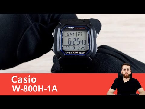 Видео: Casio W-800H-1A - Обзор и Настройка