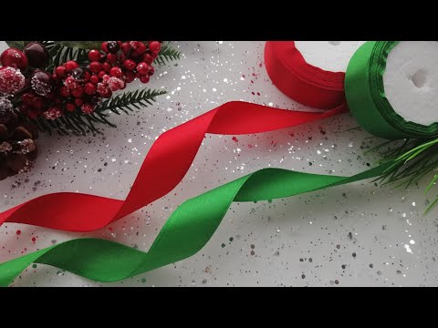 Видео: ТАК ПРОСТО И КРАСИВО. Новогодние бантики из лент🌲❄🎀