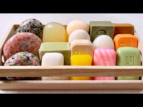 Видео: ASMR soap cutting 💚 Резка мыла АСМР