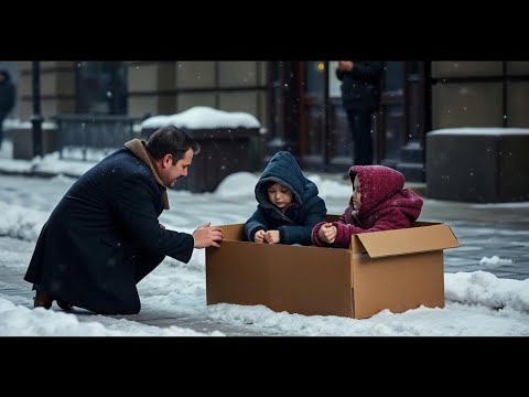 Видео: Миллиардер спас близняшек от холода… и вдруг подъехал чёрный лимузин