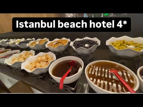 Видео: Отдых в отеле Istanbul beach hotel 4* Обзор завтрака, пляж.