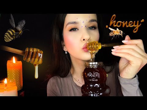 Видео: ASMR Eating Honey МЕДОВЫЕ ТРИГГЕРЫ Звуки рта. Ложечки Mouth sounds