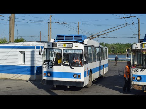 Видео: Троллейбус ЗиУ-682 КВР БТРМ-4035. Покатушки по Барнаулу.