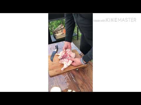 Видео: Цыплёнок табака в казане на костре