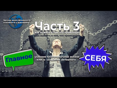 Видео: Главное условие благополучной жизни, или о создании активного себя. Ковалев С.В.