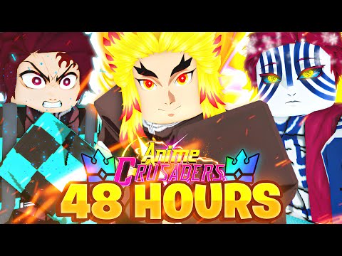 Видео: Потрать 48 ЧАСОВ на завершение обновления NEW DEMON SLAYER внутри Anime Crusaders Roblox!