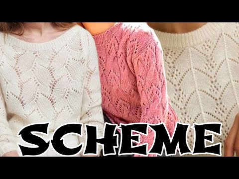 Видео: Вязание: 10 схем красивых свитеров спицами. Knitting: 10 patterns of awesome sweaters, knitting.