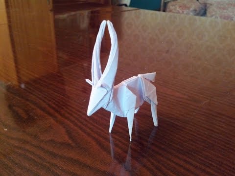 Видео: Антилопа оригами 👍, antelope origami
