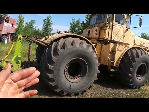 Видео: Трактор Кировец. Перепахиваю пар.