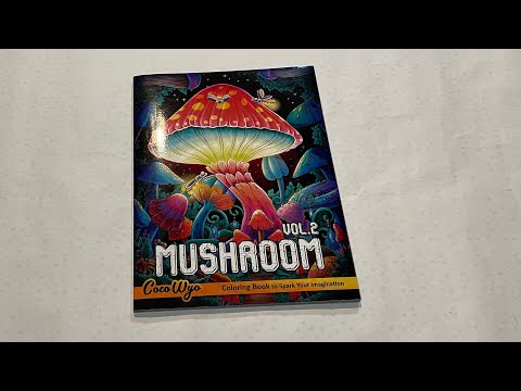 Видео: Обзор раскраски CocoWyo «Mushroom» volume 2