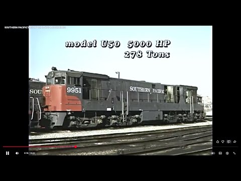 Видео: ГИГАНТСКИЕ GE U 50 И РЕДКИЕ EMDS КОМПАНИИ SOUTHERN PACIFIC