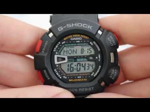 Видео: Casio G-SHOCK G-9000-1V [G-9000-1VER] - Инструкция, Как настроить | Watch-Forum.RU