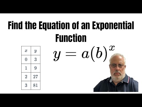 Видео: КАК ЗАПИСАТЬ УРАВНЕНИЕ ПОКАЗАТЕЛЬНОЙ ФУНКЦИИ