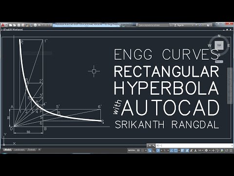 Видео: Рисование прямоугольной гиперболы в AutoCAD | Лаборатория инженерной графики