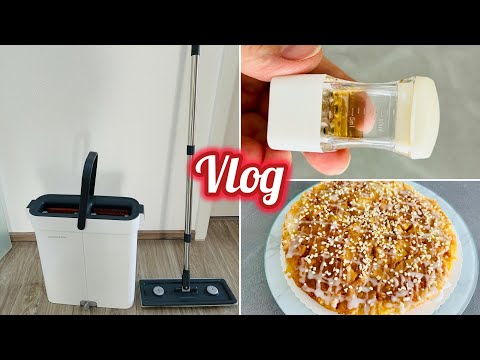 Видео: Карамельная шарлотка//Новая швабра//Остались дырки//Германия#vlog