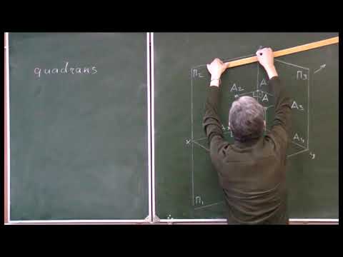 Видео: Начертательная геометрия. Лекция 2. Часть 2.