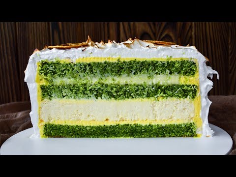 Видео: Торт МЯТА-ЛИМОН с ЧИЗКЕЙКОМ ВНУТРИ ☆ MINT-LEMON cake with Cheesecake