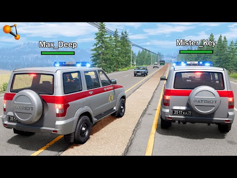 Видео: ПОСЛЕДНИЙ ВЫЗОВ! РОСГВАРДЕЙЦЫ НЕ ПОДЕЛИЛИ ДОРОГУ | BeamNG.drive