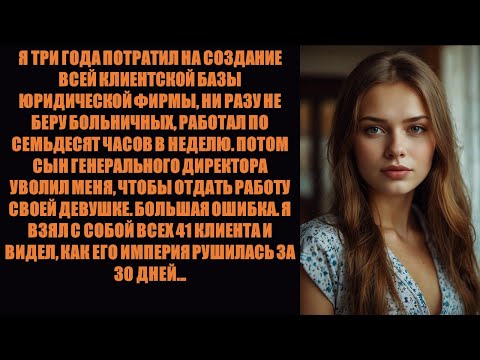 Видео: Меня уволил сын генерального директора, поэтому я забрал с собой всех 41 клиента..